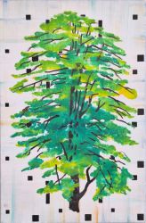 United Pine, oil on canvas, 48 x 32 cm, 2025