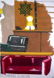 Hotel Europa, gouache on paper, 29,5 x 21 cm, 2013