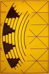 Untitled (Binga Painting), oil on canvas, 90 x 60 cm, 2001