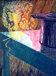 Mystery Guest, oil on canvas, 65 x 50 cm, 1997