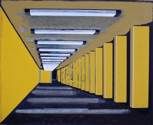 Corridor, oil on canvas, 45 x 55 cm, 2010