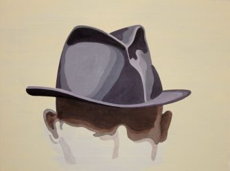 Kafka's Hat, oil on canvas, 45 x 60 cm, 2016