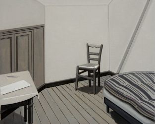 Vincent's Room, oil on canvas, 40 x 50 cm, 2018