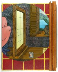 Realities ( After Dürer), oil on canvas, 185 x 135 cm, 1993