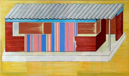 African House, oil on canvas, 140 x 220 cm, 2005