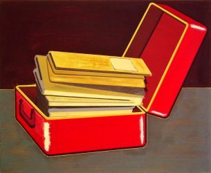 Suitcasefile, oil on canvas, 45 x 55 cm, 2010