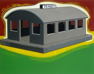 Transit Station, oil on canvas, 55 x 70 cm, 2010