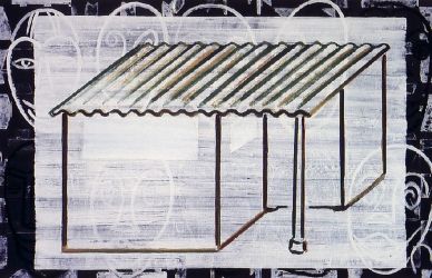 African House, oil on canvas, 60 x 90 cm, 2001