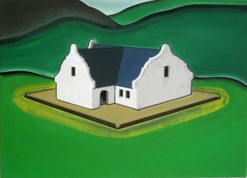 Cape Dutch, oil on canvas, 40 x 55 cm, 2009