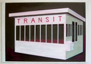 Transit Station, oil on canvas, 140 x 198 cm, 2009