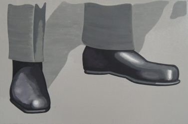 K.'s Shoes, oil on canvas, 2019
