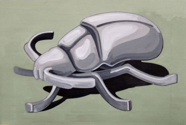 Bug, oil on canvas, 37 x 55 cm, 2019