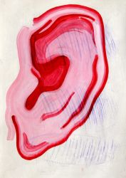 Untitled, mixed media on paper, 2019