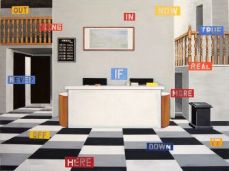 Chinese Lobby, oil on canvas, 150 x 200 cm, 2019