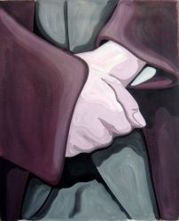 Thinking Hands, oil on canvas, 55 x 45 cm, 2019