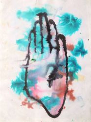 Untitled, mixed media on paper, 2020