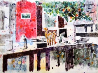 Untitled, watercolour on paper, 2020