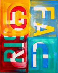 GO-FALL-UP-RISE, oil on canvas, 34,5 x 24 cm, 2020