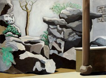 Rock Garden, oil on canvas, 117 x 160 cm, 2021