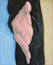 Handshake, oil on canvas, 55 x 45 cm, 2022