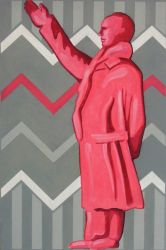 Pink Mao, oil on canvas, 90 x 60 cm, 2021