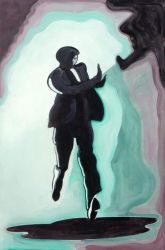 Running Man, oil on canvas, 90 x 60 cm, 2022