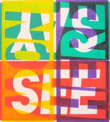 See Here Say Now, oil on canvas, 110 x 95 cm, 2024