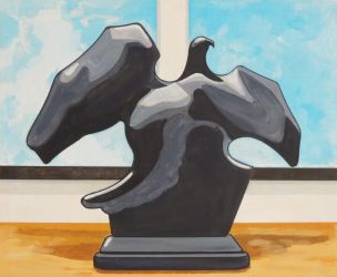 Fly Like an Eagle, oil on canvas, 45 x 55 cm, 2024