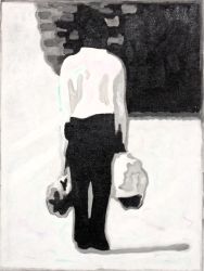 Tankman Reminder, oil on canvas, 40 x 30 cm, 2024