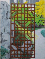 About Beauty (Rock Garden), oil on canvas, 98 x 75 cm, 2025