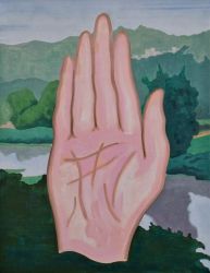 Handlines, oil on canvas, 2025