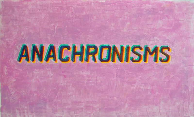 Anachronisms, mixed media on paper, 22,5 x 37,5 cm, 2018